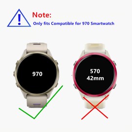 MIHENCE Screen Protector Compatible with Garmin Forerunner 970 Smartwatch Film, TPU HD Screen Protector [Pack of 6]