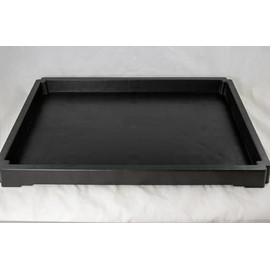 Yubonzai Rectangular Heavy Duty Plastic Humidity/Drip Tray for Bonsai Tree, House Indoor Plant - Dark Brown 6" to 26.5" (17"x 12.25"x 1.25")