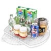 FIRJOY Lazy Susan Turntable for Refrigerator, Square Turntable Organizer for