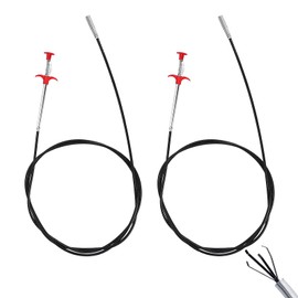 Drain Unblocker Tools, 2PCS Drain Snake Unblocker Flexible Grabber Pickup Tool Extra Long Toilet Unblocker Tools 60cm and 160cm Retractable Toilet Auger for Unblocking