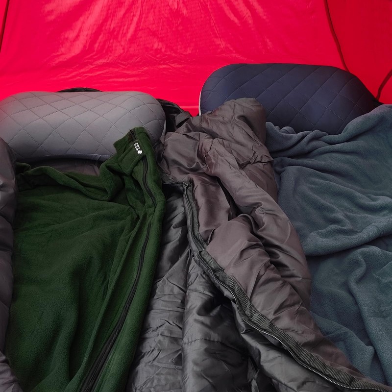 MYSTIC EARTH Sleeping Bag, Envelope-shaped, Inner Shruff, Fleece, Large Size,