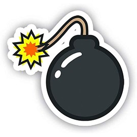 Cartoon Bomb Magnet Car Decal Vinyl Magnet Magnets Car Refrigerator Metal Sign Magnetic Vinyl 5"