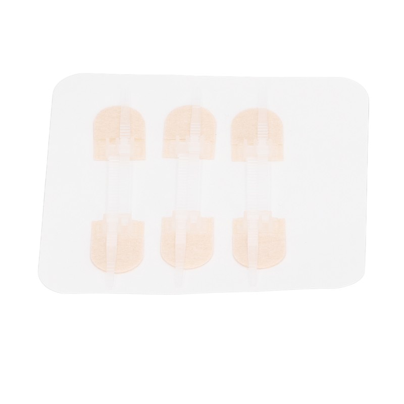 3 Strap Zipper Wound Closure Patches Breathable Seamless Elastic Zip