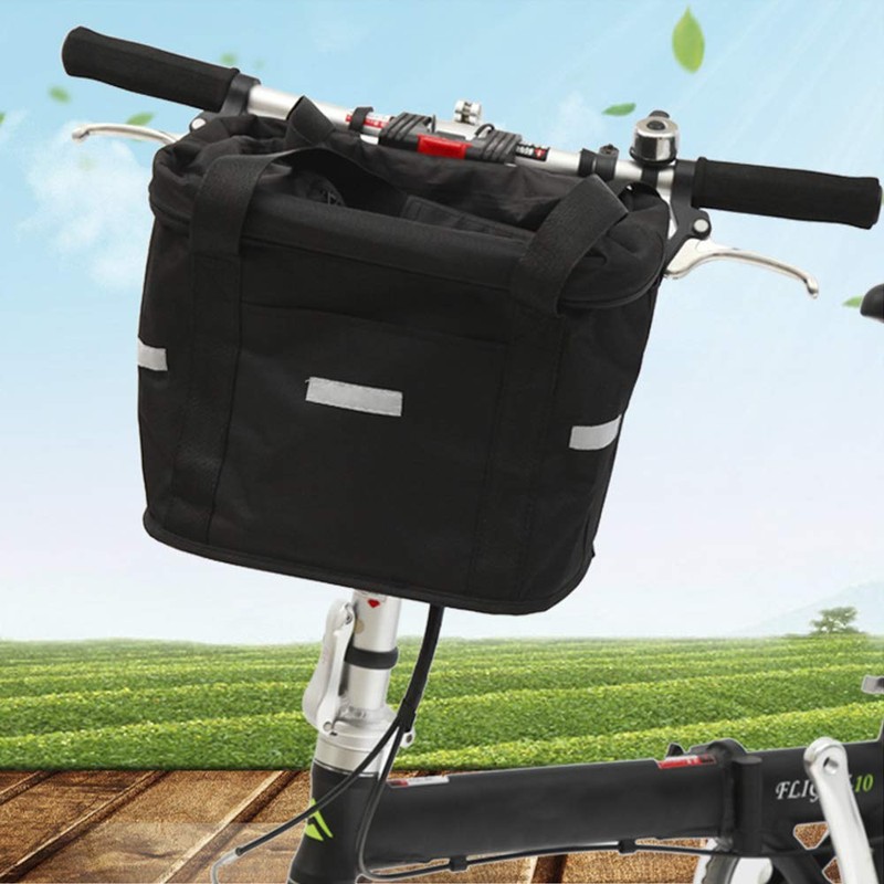 dukezhi819 Bicycle Basket Eco Bag, Bicycle Front Basket, Removable, Foldable,