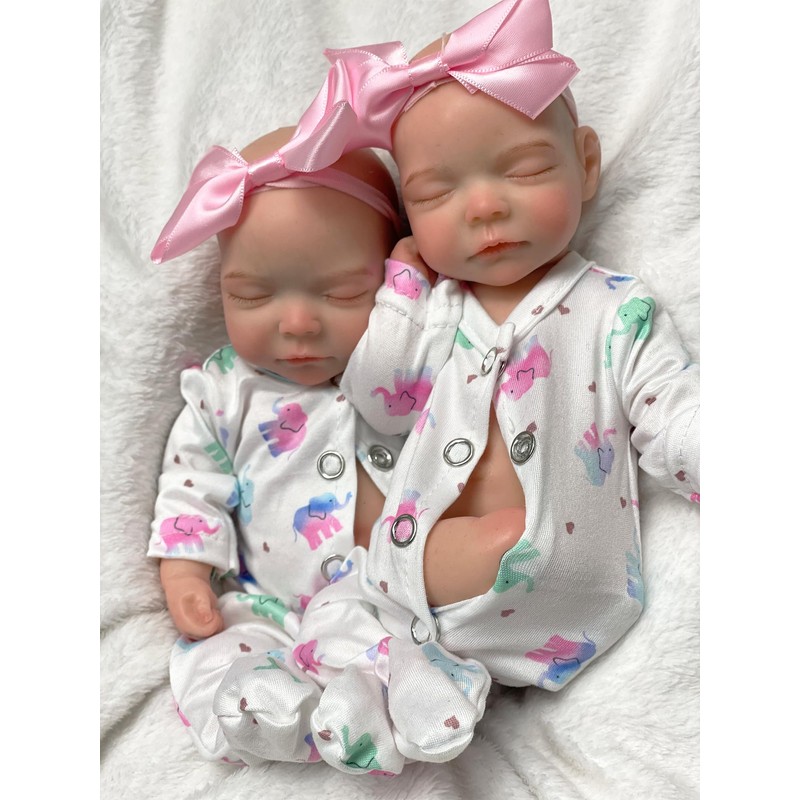 Aniiyy 10 Inch Silicone Newborn Baby Doll, Open Mouth Lifelike