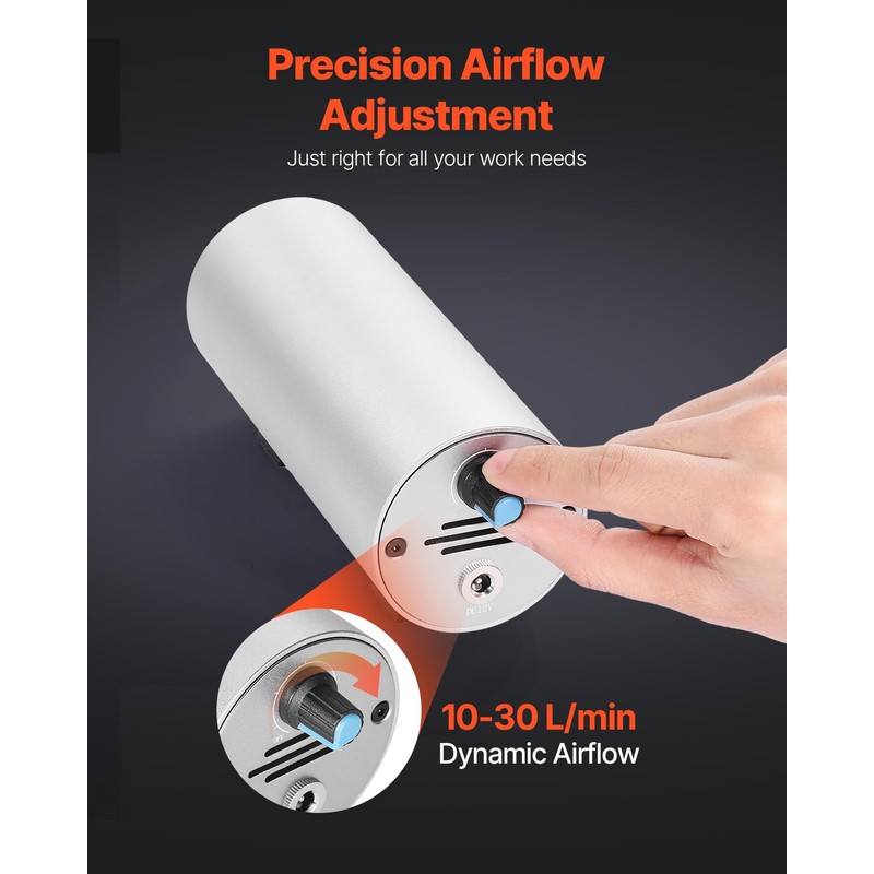 VEVOR Adjustable 30 L/min Airflow, Air Assist Pump Kit Cutter,