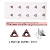 Carbide Turning Inserts Indexable Inserts for Pneumatic Chamfering Machine, Lather