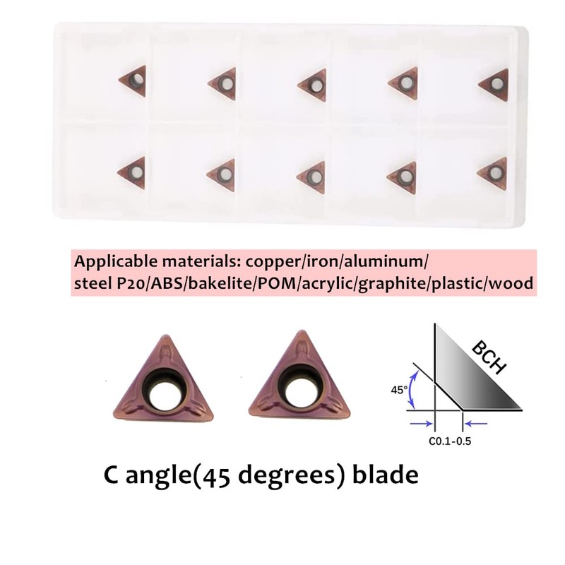 Carbide Turning Inserts Indexable Inserts for Pneumatic Chamfering Machine, Lather
