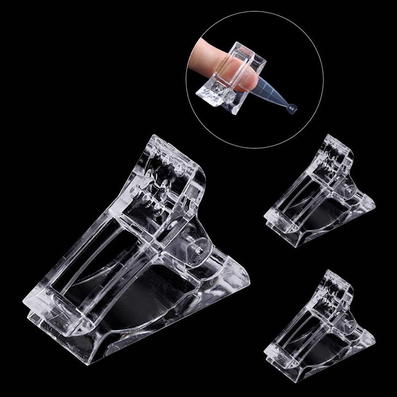 DRDS 10Pcs Nail Tips Clip for Quick Building Polygel nail