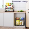 SWTYMIKI Can Organizer for Pantry - Stackable Rolling Snack Cart,