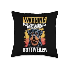 Rottweiler Dog Rottie Throw Pillow