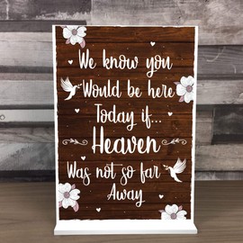 RED OCEAN MEMORIAL WEDDING Table Sign Gift Reception Wedding Decoration Table Plaque Remembrance Sign