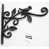 KiaoTime Cast Iron Metal 9.5" Hanging Planter Flower Pots Bracket
