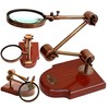Antique Desk Magnifier Moveable Lens Kelvin & Hugnes London Marine