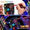 Pintura de Cara de Neón Brillante Uv Cera para Cabello