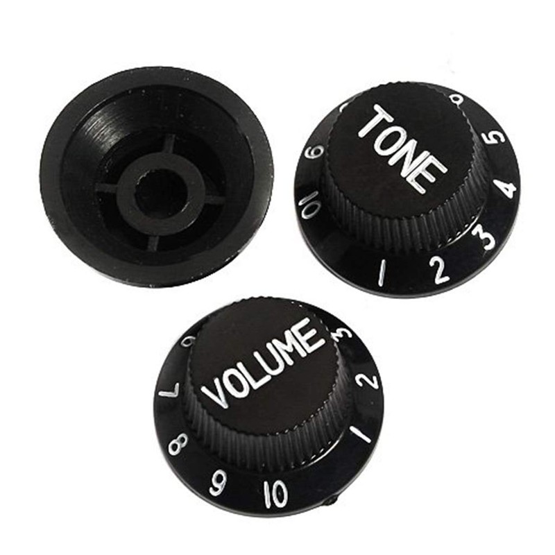 Alnicov Guitar Control Knobs 1 Volumn 2 Tone Fits Metric