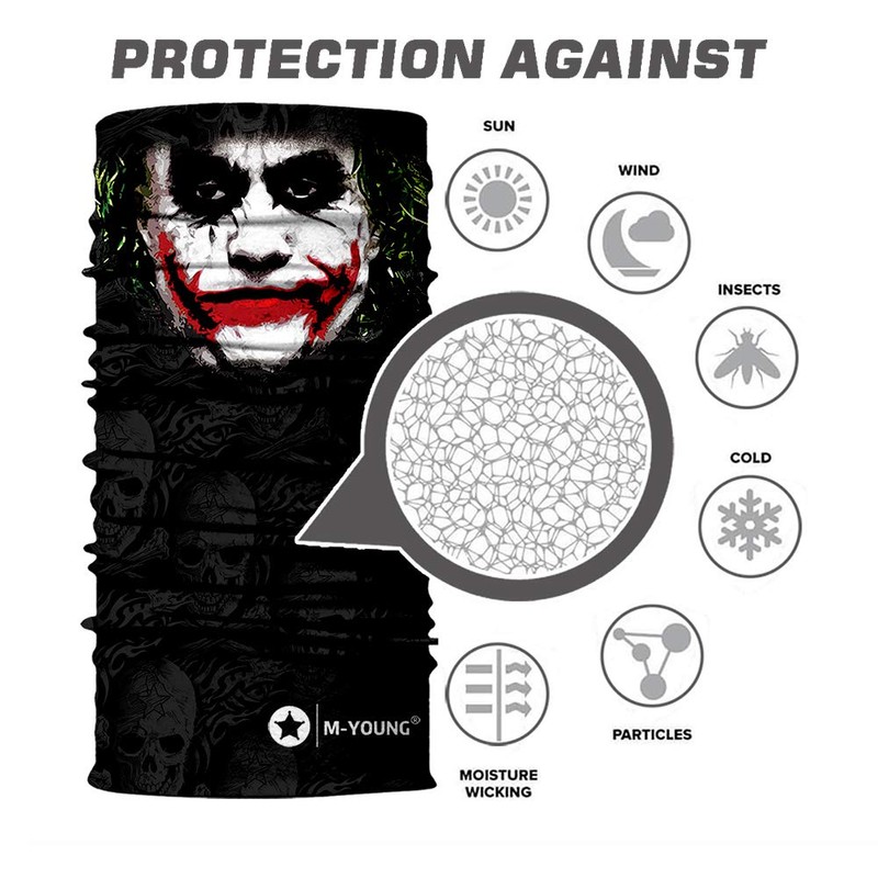 Skull Face Mask Bandanas, Neck Gaiter, Headwear, Magic Scarf, Headband