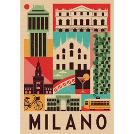 Clementoni Milan Puzzle 1000 Pieces Adults - Italy Puzzle Adults in 70 x 50 cm - Puzzle Adult Sophisticated by Clementoni 39843