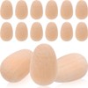Abaodam Pack of 20 Small Easter Eggs Unfinished Wooden Eggs