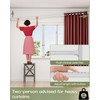 ALLZONE Tension Curtain Rod for Window, 83-123 Inches, Heavy Duty