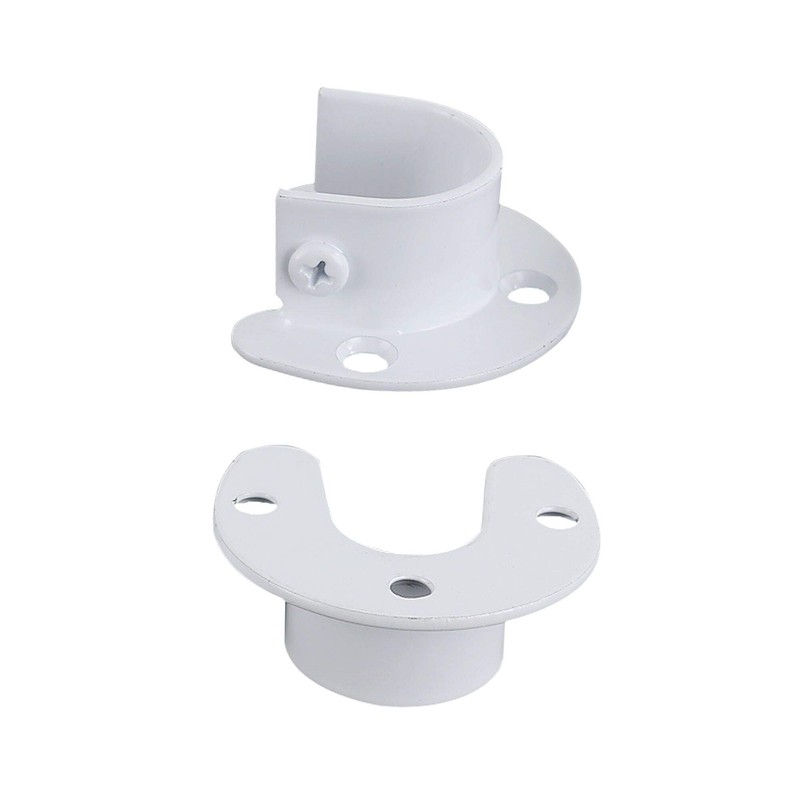 U Shape Shower Rod Holder 4pcs Curtain Rod Bracket Stainless