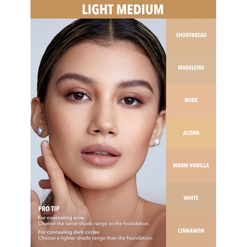 SHEGLAM 12HR Full Coverage Concealer Matte Finish Concealer Stick for