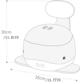 Potty Training Toilet with Lid and Removable Container Easy Clean Convertible Potty Trainer Baby Toilet Training Toddler Potty Training (Color : Blue) (Gray)