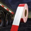 SANBREVE 45m Cinta Reflejante Rojo Con Blanco Tipo Barricada Rollo