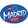 Blue Oval Sticker Madrid