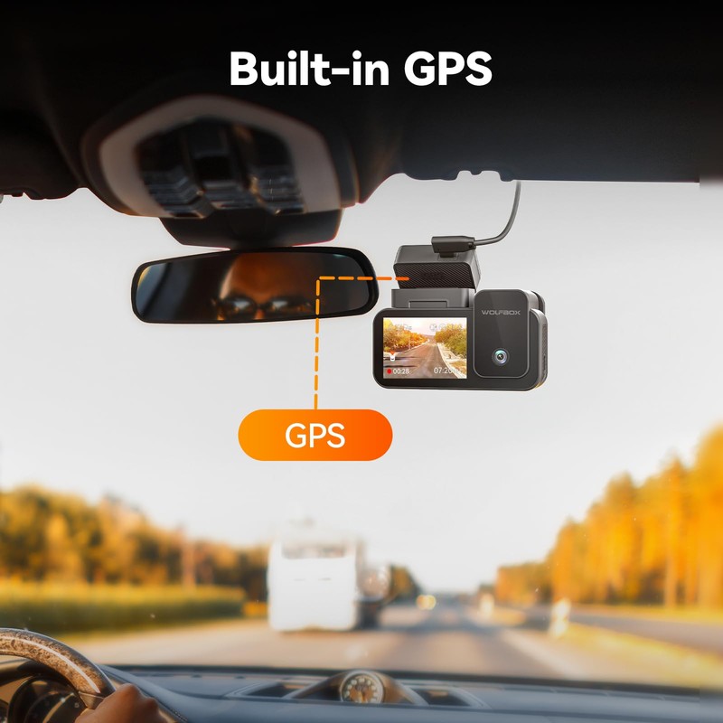 WOLFBOX Adhesive Bracket with GPS Module for X5/X5 Duo Dash