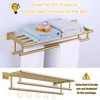 Bathroom Towel Shelf with Holder, Angle Simple SUS304 Stainless Steel