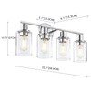 4-Light Chrome Bathroom Light Fixture Over Mirror,4-Light Chrome Vanity Lights