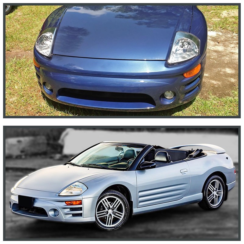 Spec-D Tuning Jdm Chrome Clear Headlights Compatible with 2000-2005 Mitsubishi