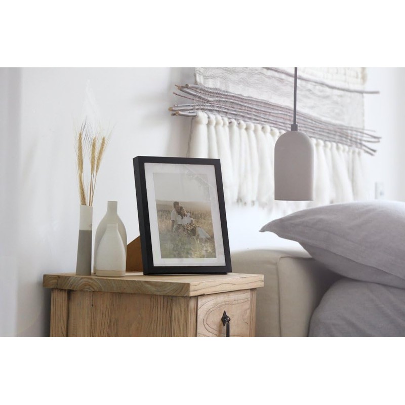 Frame Company Webber Black with Bottle Green Mount, 9x7 for