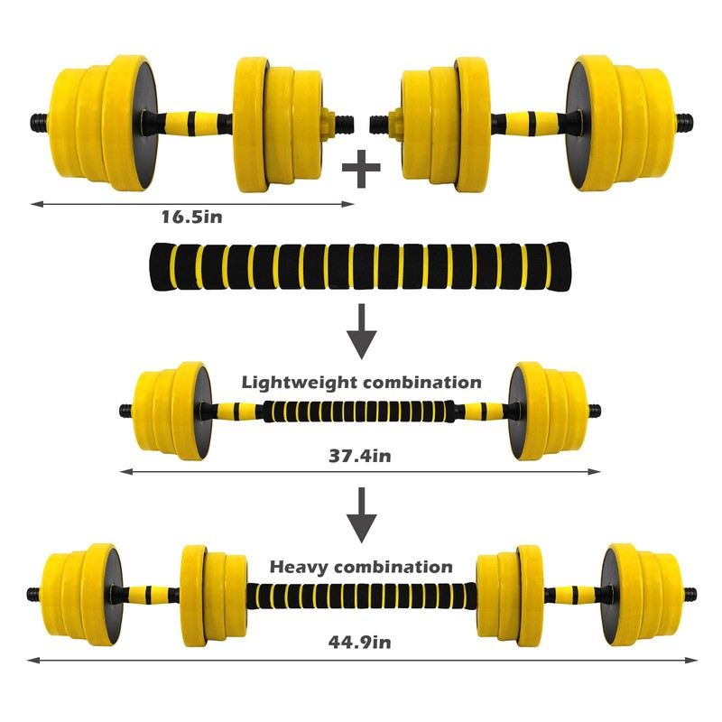 VIVITORY Dumbbell Sets Adjustable Weights, 44 to 66 Lbs, Free