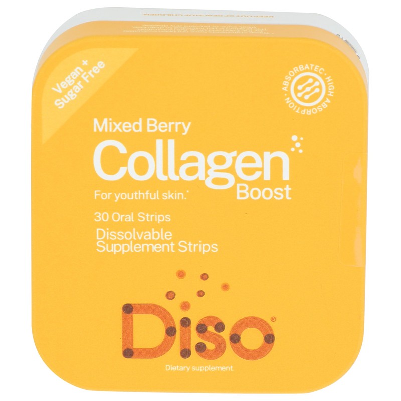 DISO - Collagen Boost - Dissolvable Oral Supplement Strips, Mixed