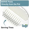 Gadjit Pasta Strain & Serve – Pot Strainer and Pasta