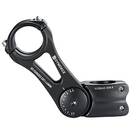 Dymoece Bicycle Handlebar Stem 0-70 Degrees 31.8 mm Bicycle Stem Ahead Riser Adjustable for MTB, Mountain Bike, Road Bike, BMX 90 mm 110 mm 145 mm