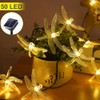 ASFSKY Dragonfly Solar Lights Outdoor 50 LED Dragonfly Lights Waterproof