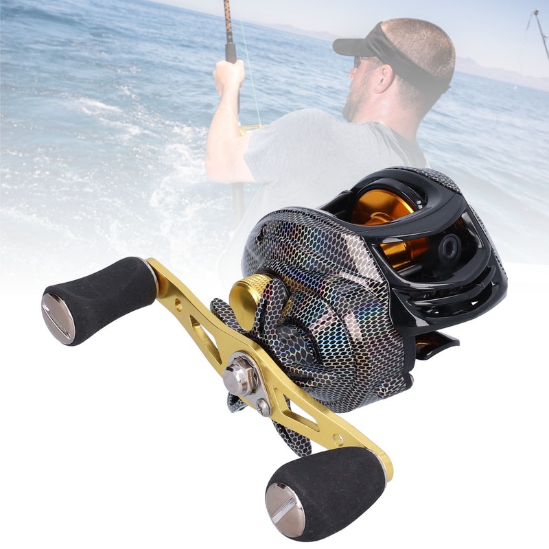 PRO BEROS Baitcasting Reel 18+1BB 7.2:1 Gear Ratio Magnetic Brake