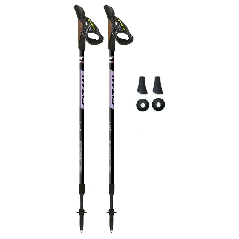 FIZAN Speed Model, Swift Nordic Aluminium Walking Poles, Ultralight Adjustable,
