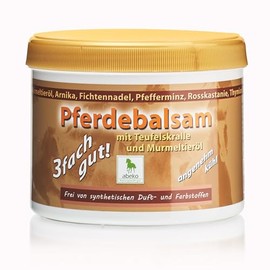 abeko Horse Balm with Devil's Claw and Marmot Oil High Dose - Triple Good 500 ml, with Rosemary, Horse Chestnut, Camphor, for Muscles and Joints (500 ml), Cooling