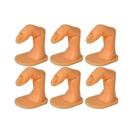 6 PCS of STUDIO LIMITED Nail Practice Fingers training nail art gel polish display decoration tool (6 pcs)