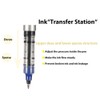 FRIUSATE 24 Pieces Rollerball Pen, 0.5mm Black Blue Gel Pens