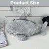 SLEEKEE 1 Piece Grey Shark Pencil Case, Cute Shark Pencil