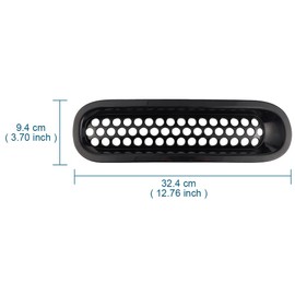 XhuangTech 7 Pieces Car Front Grille Trim Cover Compatible with Wrangler JK 2007-2017 ABS Plastic Car Front Grille Front Bumper Middle Grille Accessories Grille Inserts (Shiny