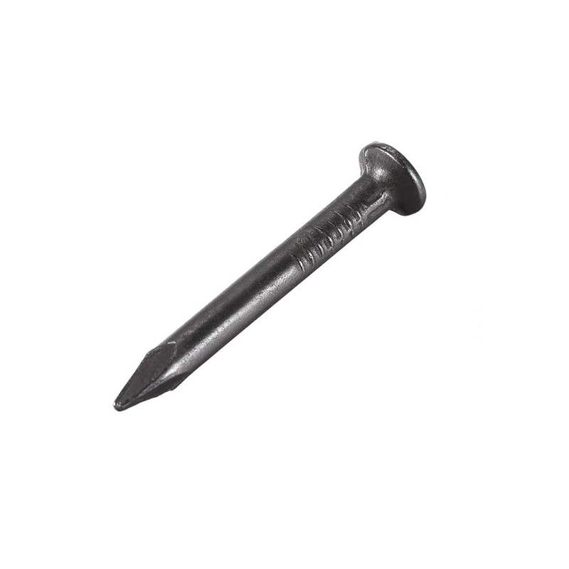 sourcing map Hardware Nails Carbon Steel Point Tip Wall Cement