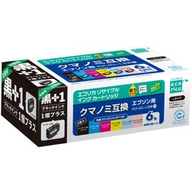 Ecolica Epson KUI-6CL-L + Black Compatible Remanufactured Ink, 6 Color Pack + Black ECI-EKUIL6P+BK Remaining Level Indicator Compatible