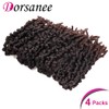 4 Packs Spring Twist Crochet Braids Pretwisted Spring Twist Crochet