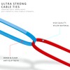 100 Pcs Reusable Red, Green, Blue, Yellow, Black, White Cable